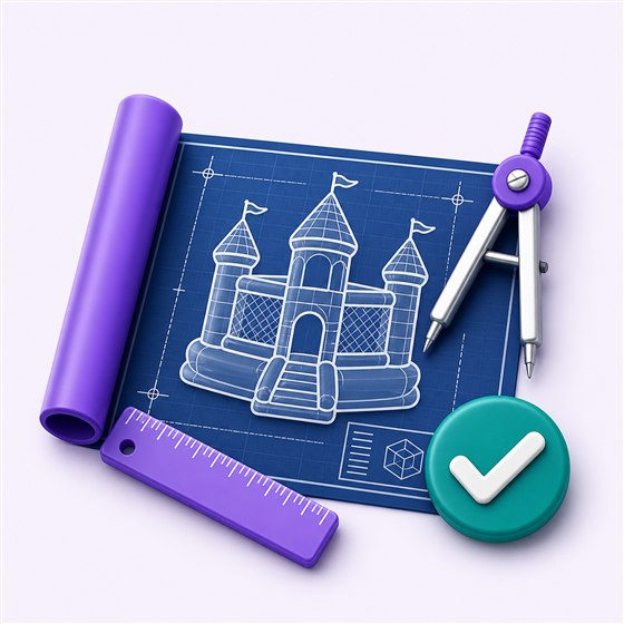 Custom inflatable blueprint under design and feasibility review
