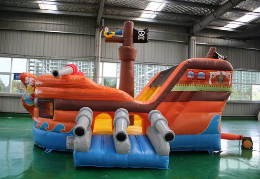 19.3FT x 15.3FT Pirate Ship Bounce House