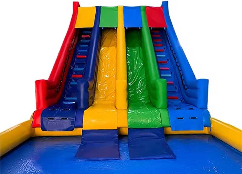 40FT x 18FT x 18FT Large 2 Lane Inflatable Water Slide With Pool