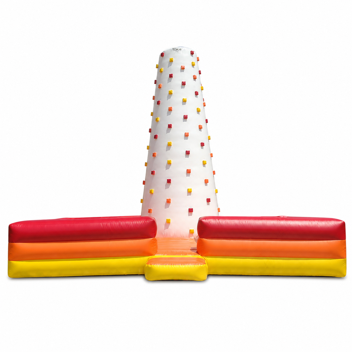 20 × 20 × 16 FT white inflatable climbing mountain on a white background