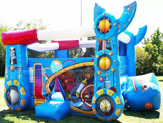 16.4FT x 15FT x 13.1FT Robot Bounce House