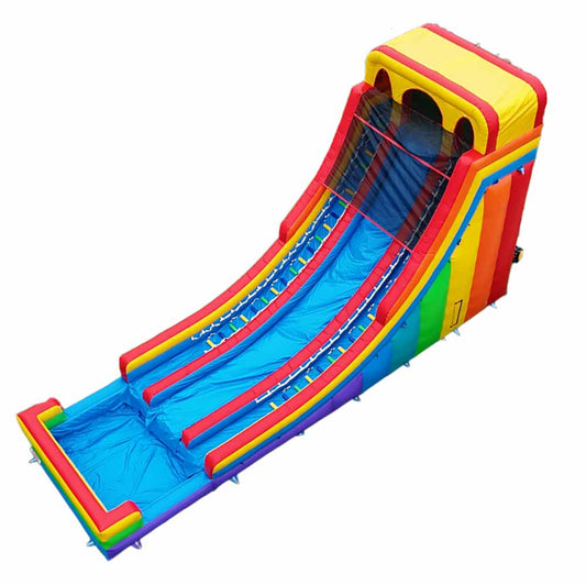 32FT x 15FT x 20FT Giant Inflatable Rainbow Water Slide