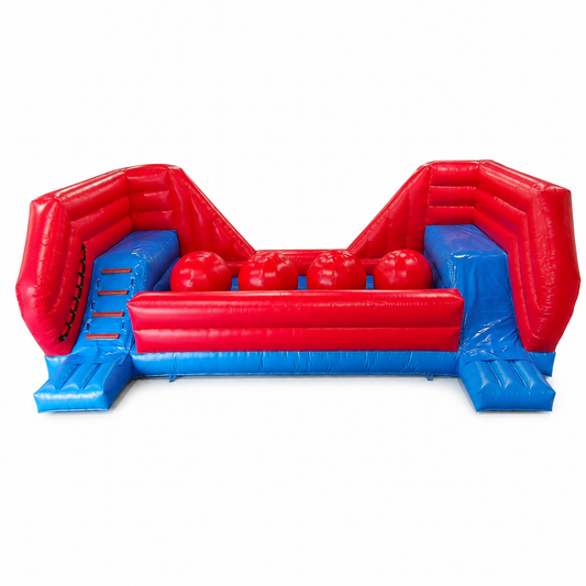 30×13×10FT Big Ball Challenge Obstacle Course on white background
