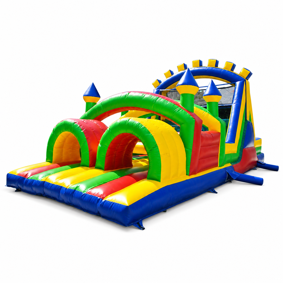 29.5×13.1×12.8FT Compact Race Obstacle Course on white background