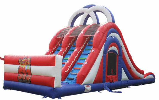 48FT x 13FT x 23FT 3 Lane Water Slide Bounce House Combo