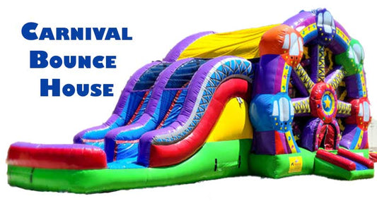30FT x 14FT x 14.5FT 3 In 1 Carnival Bounce House With Slides