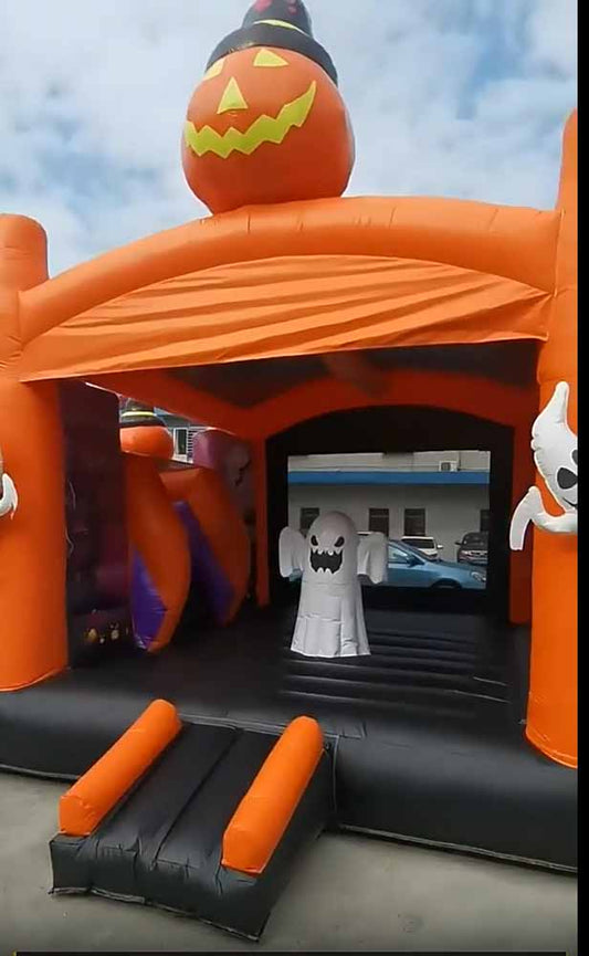 Halloween Bounce House With Slide