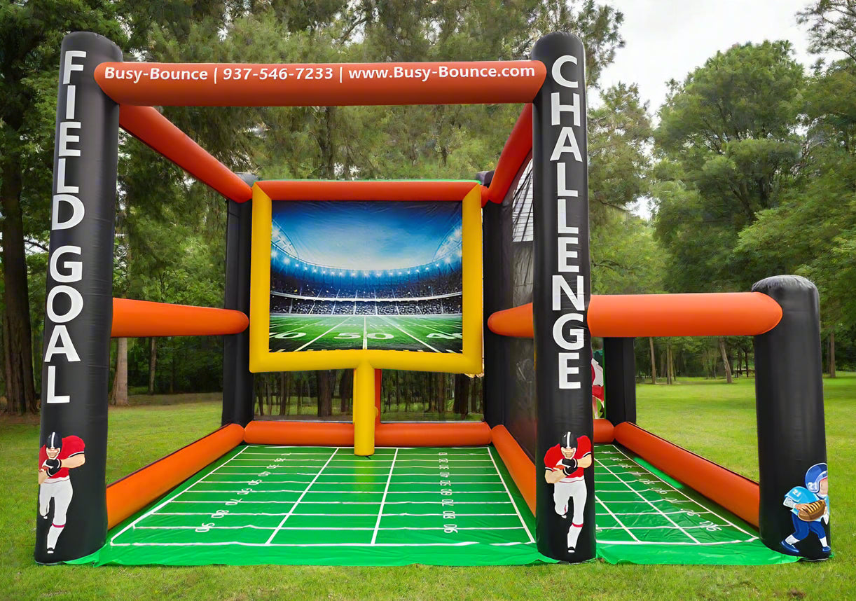 30FT x 20FT x 20FT Inflatable Football Field Goal + Football Toss Combo