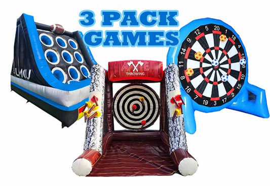 3 Pack Inflatable Games