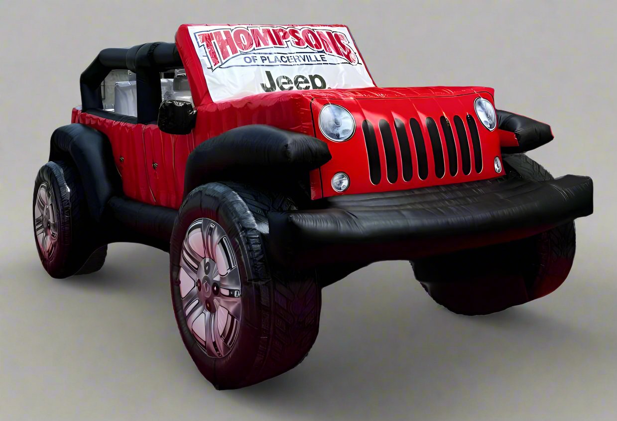 Lifelike Large Inflatable Jeep