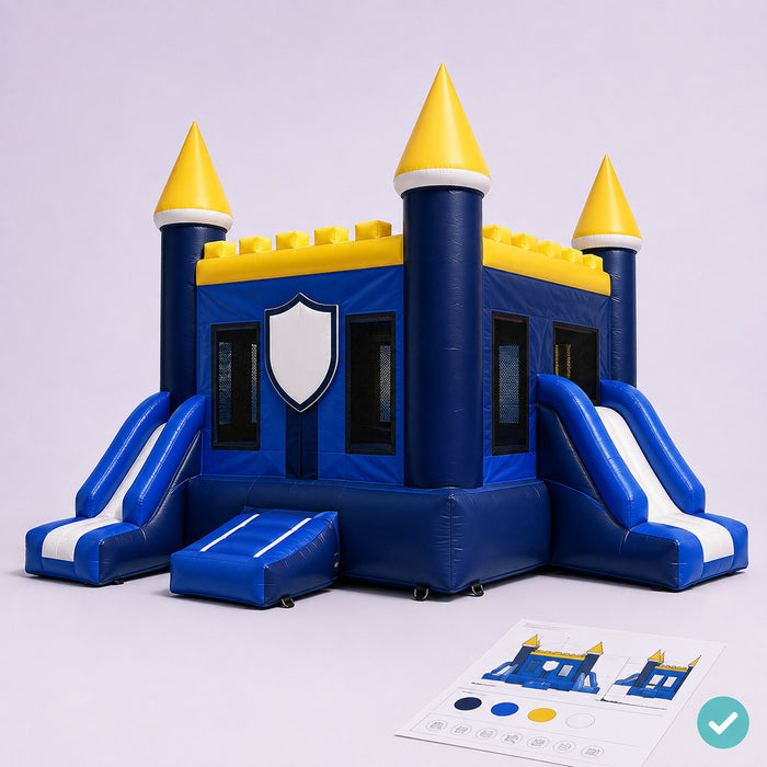 Completed custom inflatable concept based on customer preferences