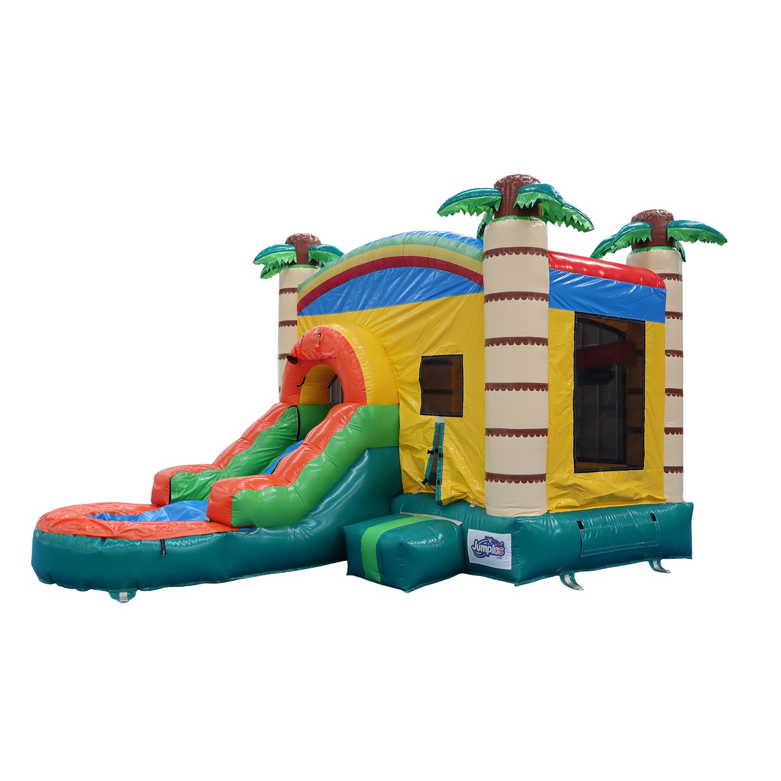 17FT x 12FT Jungle Adventure Bounce & Water Slide Combo inflatable angled product view