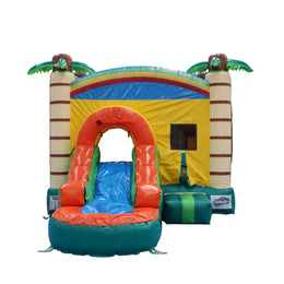 17FT x 12FT Jungle Adventure Bounce & Water Slide Combo inflatable front product view
