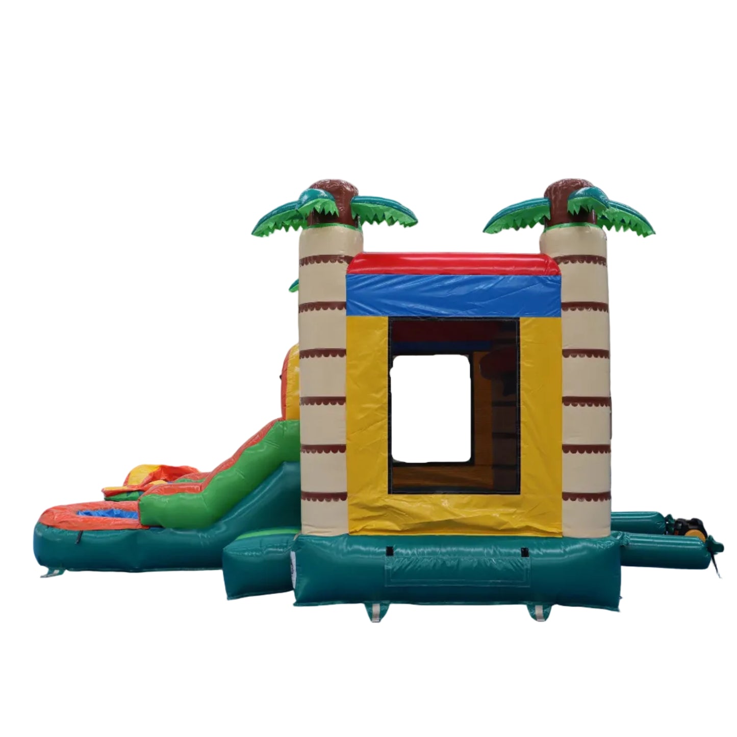 17FT x 12FT Jungle Adventure Bounce & Water Slide Combo(2-in-1 Dry/Wet) with Blower