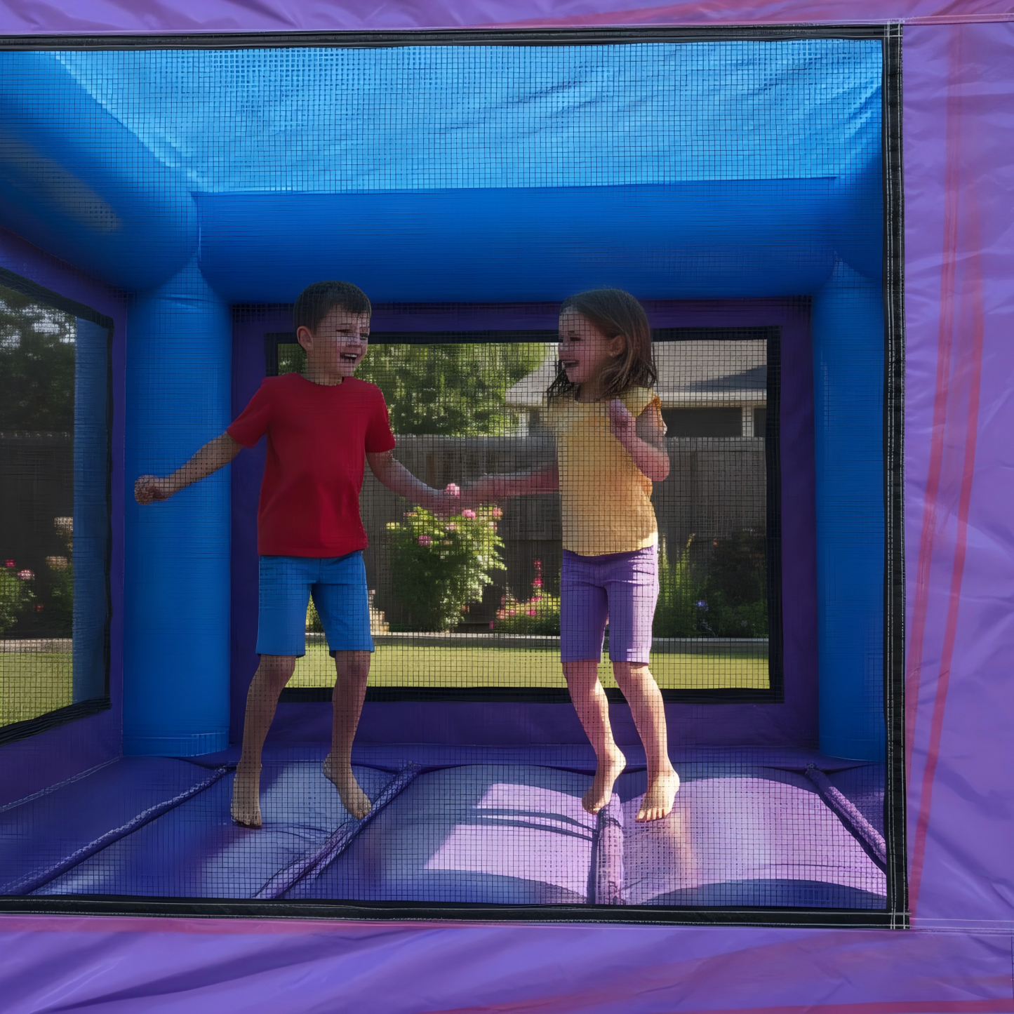 18FT x 12FT Game Zone Arcade Bounce & Water Slide Combo  (2-in-1 Dry/Wet) with Blower