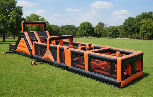 65FT x 12FT x 16FT Large Inflatable Obstacle Course