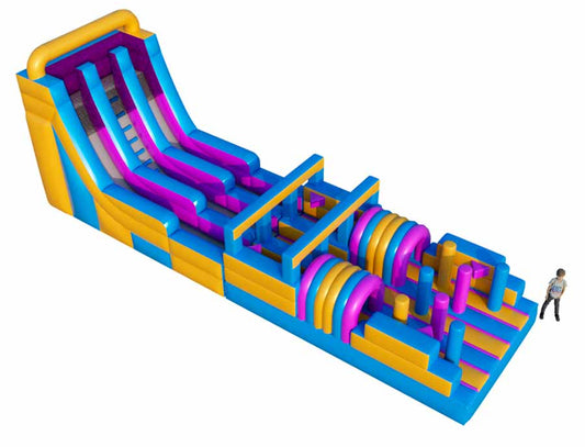 50FT x 11.5FT x 13FT Mega Ninja Inflatable Obstacle Course