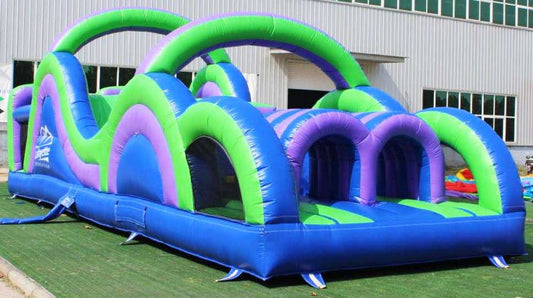 35FT x 11FT x 16FT Custom Inflatable Obstacle Course With Logo