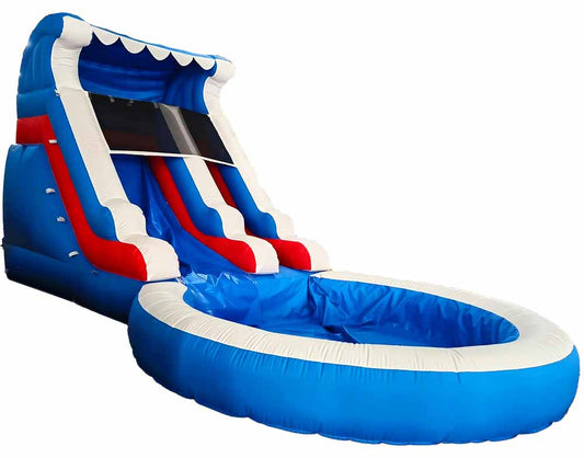 24FT x 12FT x 13FT Inflatable Water Slide With Small Pool -