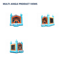 castle inflatable bounce house, multiple exact-product views on white background